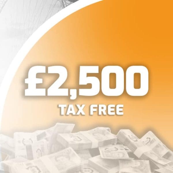 Win £2,500 Tax Free Cash